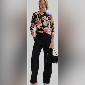 Desigual Women's Woman Flat Knit Thin Gauge Pullover